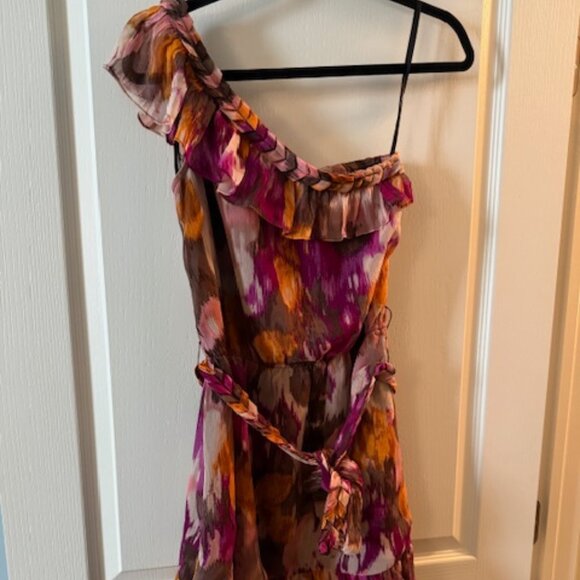 Kas New Work One Shoulder Ruffle Dress - XS - Picture 1 of 3